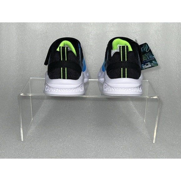 S Lights By Skechers Meteor Krendox Sneakers Stretch Laces Toddler Boy Size 6 - Picture 8 of 17